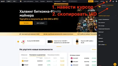 Где найти UID в веб-версии Bybit